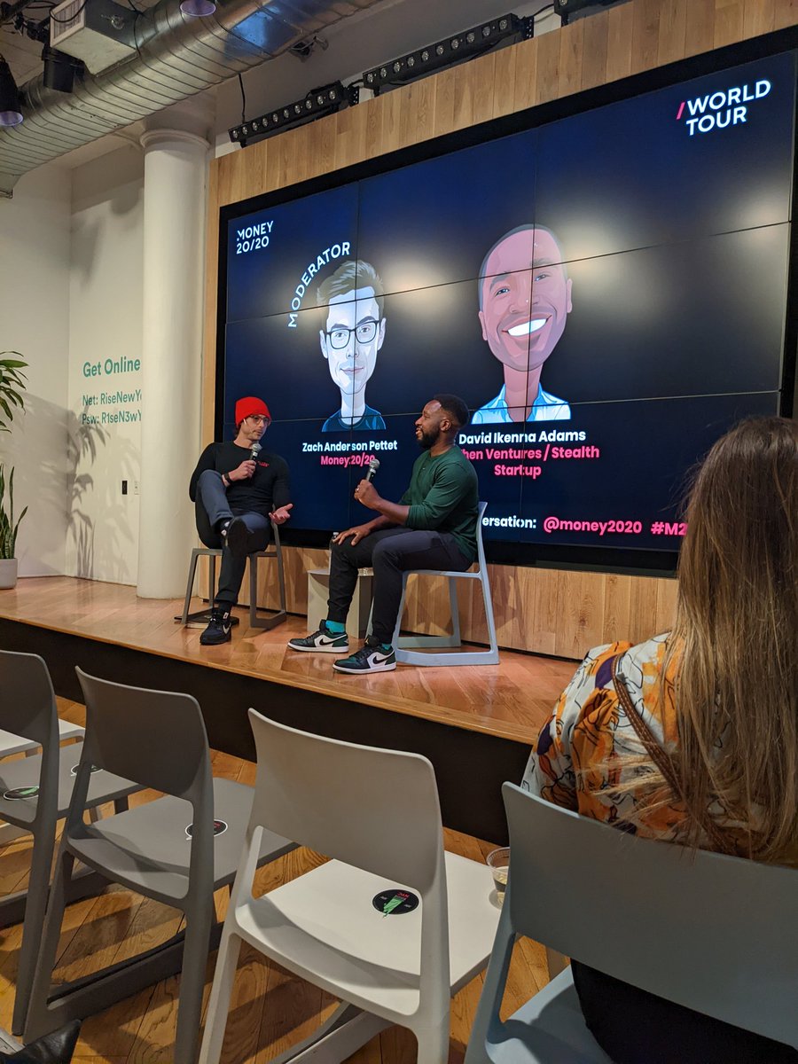 juliehubs's tweet image. .@zachpettet and @DavidIkenna in talk at @money2020 #M2020Tour for #NYCFintechWeek