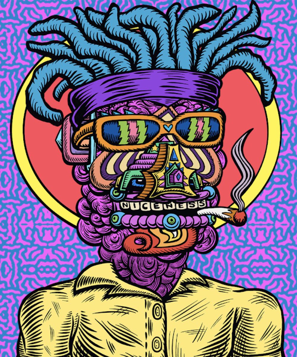 We’re now only 25 sales away from 0.3 #eth floor!! <a href="/GalakticGangNFT/">Galaktic Gang</a> moving today 🙏💜 !niceness 
#nft #NFTCommunity #nfts #psychedelicart #digitalart #NFTGANG #galakticgang