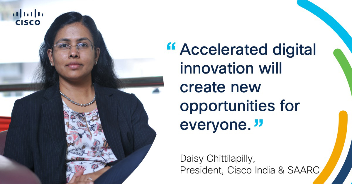 Cisco's tweet photo. Learn about 5 #technology transitions taking shape and what they mean to us all from Cisco India President @dchittilapilly. ⬇️
Via @timesofindia #AI #security