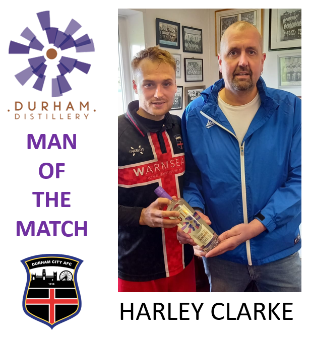 DurhamCity_AFC's tweet photo. boys worked so hard today and deserved better against a competent @WillingtonAFC outfit
congrats to our @DurhamDistilUK MOTM, Harley Clarke
#durhamgin #durhamdistillery #supportlocal https://t.co/zTafT31jWt