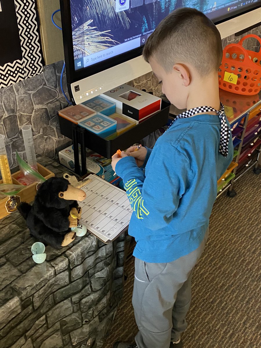 HmartMcIntosh's tweet photo. Math Review Easter Egg Hunt…it was very eggs-citing @OleanEastView https://t.co/NRrbcljAD1