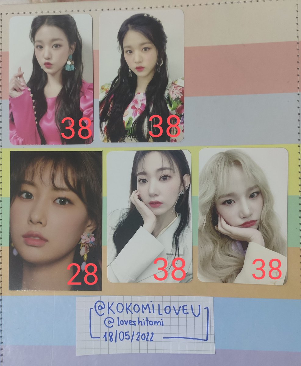 loveshitomi's tweet photo. troco/vendo cards do iz*one
** wonyoung e yujin (ive), sakura e chaewon (leesserafim), yuri, yena, chaeyeon, eunbi

- wishlist no fixado
- tenho feedback
- frete incluso nos preços
- na compra/troca de 3+ cards, mando um card oficial de brinde (da sua escolha!!)
- me chama na dm https://t.co/uAR196JpXk