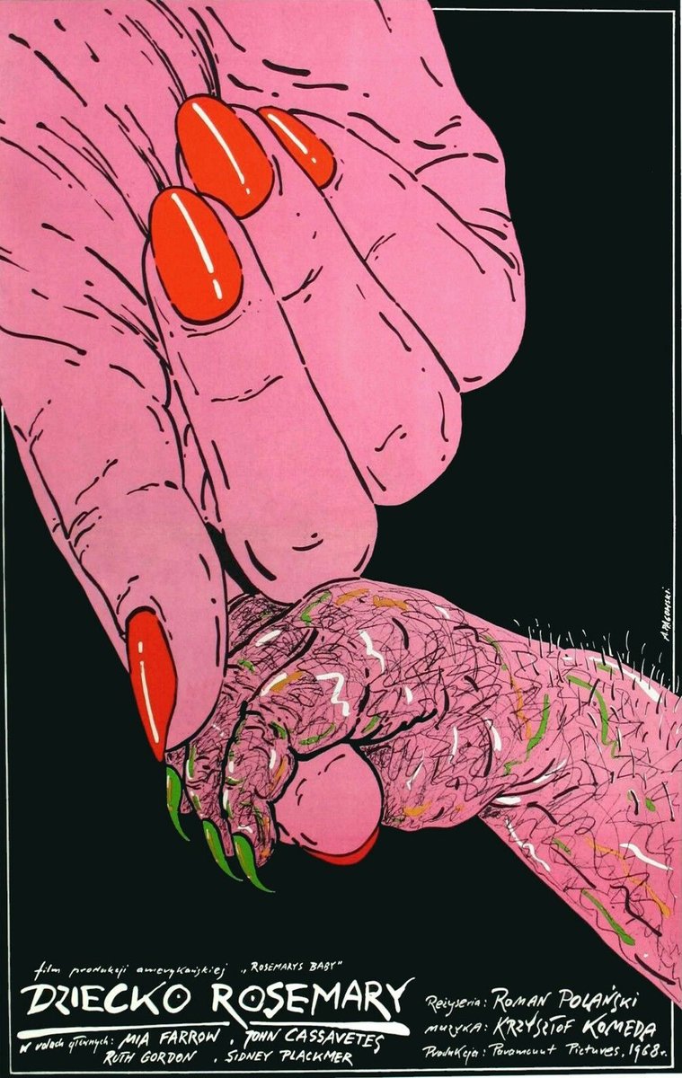 ROSEMARY'S BABY

Polish poster. Art by Andrzej Pągowski.