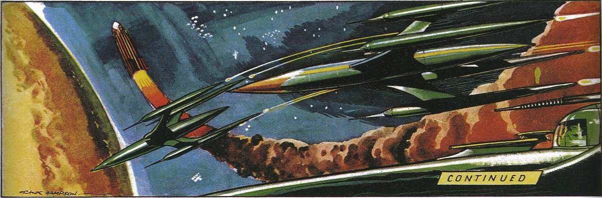 sw_nile's tweet photo. Did I mention that the art in Dan Dare is obscenely good?

Because it is. https://t.co/kJgb03JOou
