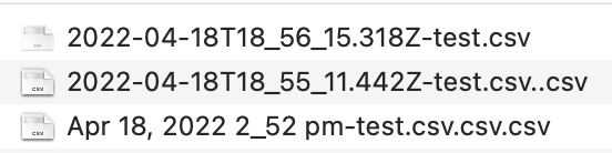 cmmannion's tweet photo. TFW you're trying to be smart with your file naming and your platform has already done the hard work for you... #buildinginpublic #NoCode https://t.co/VS68ImEb88