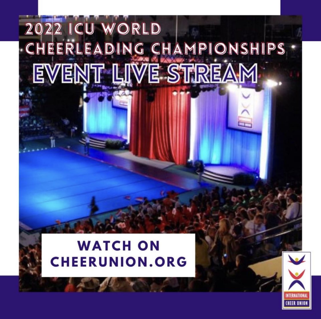 International Cheer Union on Twitter "Join us & watch the 2022 ICU Jr