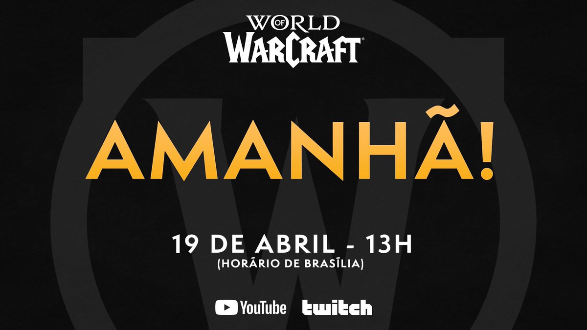 WarcraftBrasil's tweet photo. ⏳ Quase lá! ⏳

📅 19 de Abril
🕘 13h 

Youtube: https://t.co/bmQJAwwIj3
Twitch: https://t.co/BqSHsC5Rp5 https://t.co/PLoViQ6euc