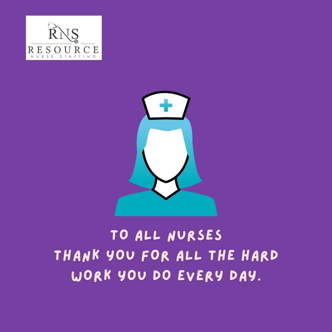 Before this day end, we would like to say THANK YOU to all nurses for all the hard work you do every day 💜

#Thankful #Thankyou #NewHero #ResourceNurseStaffing #StaffingAgency  #NurseStaffing #NurseStaffingAgency #BestStaffingAgency #BestNurse #HighlySkilledNurse #BestFacility