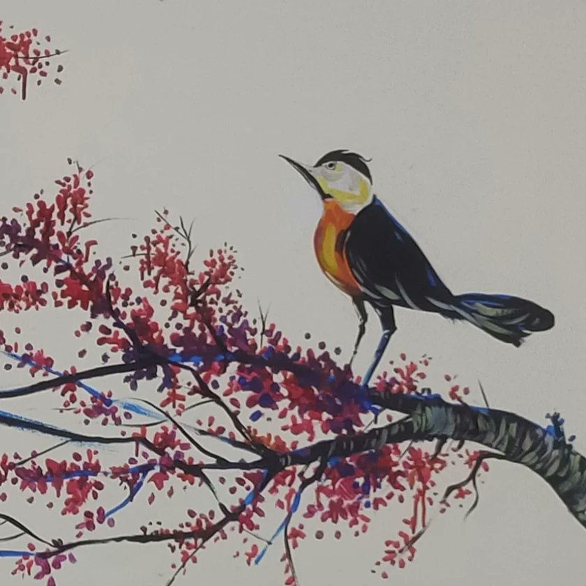 BallavRajdip's tweet photo. [-This is my New Wall Painting of 2022-]
  _Commission Work 
      at Garia_🔥 
Dr.Sudesh Saha's Chamber...✌️
//ARTHOCARE//☠️
  Birds-(37×48 Inch.) &amp; Clouds-(96×88 Inch.)🐥☁️
 
    Artist: Rajdip Ballav. 🎨 https://t.co/BoeRRV0k4t