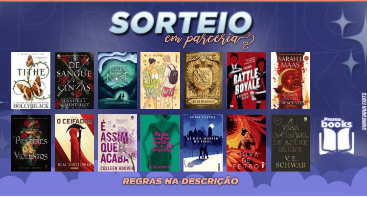 Promobooks4's tweet photo. 📚SORTEIO DE LIVRO 📚

🏆O ganhador poderá escolher UM livro dentre as opções do banner.

Regras:
- Seguir: @Promobooks4 e @jesca_tatu 
- Dar RT nesse tweet (sem citar)
- Comente qual livro gostaria 

Resultado: 24/04 📚🍀 https://t.co/Umb4Cqy4oV