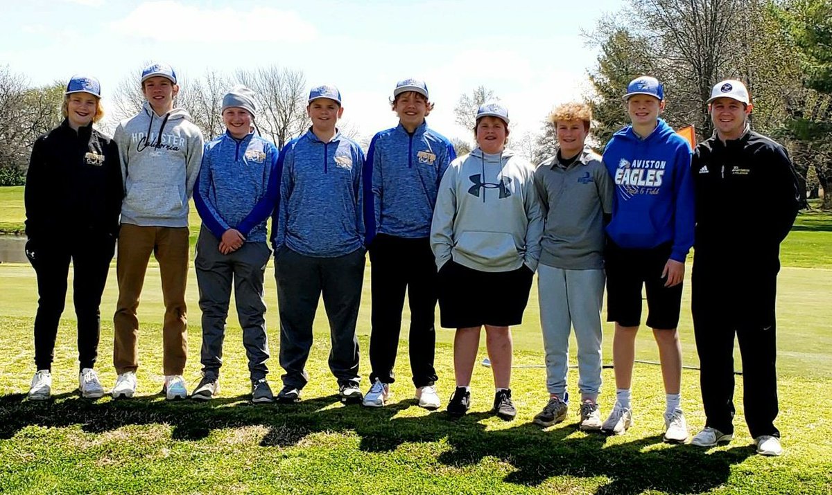 AvistonEagles's tweet photo. Congratulations to the Aviston Golf Team on their performance at the Clinton  County Conference Match today! The boys team took 1st and the girls team took 3rd. Several Aviston students made the Top 10! 💙💛💙 #AGSProud #EagleFamily https://t.co/gy2L7pC7Nd