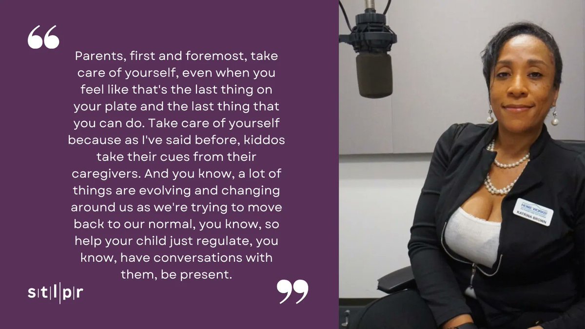 stlpublicradio's tweet photo. Katrina Brown is the director of program operations at @HomeWorksVisit. 

She recently talked with our education reporter @KGrumke about how parents can help their kids catch up from pandemic school disruptions: https://t.co/c3CJOlnh9W https://t.co/2ulrCO1cJb