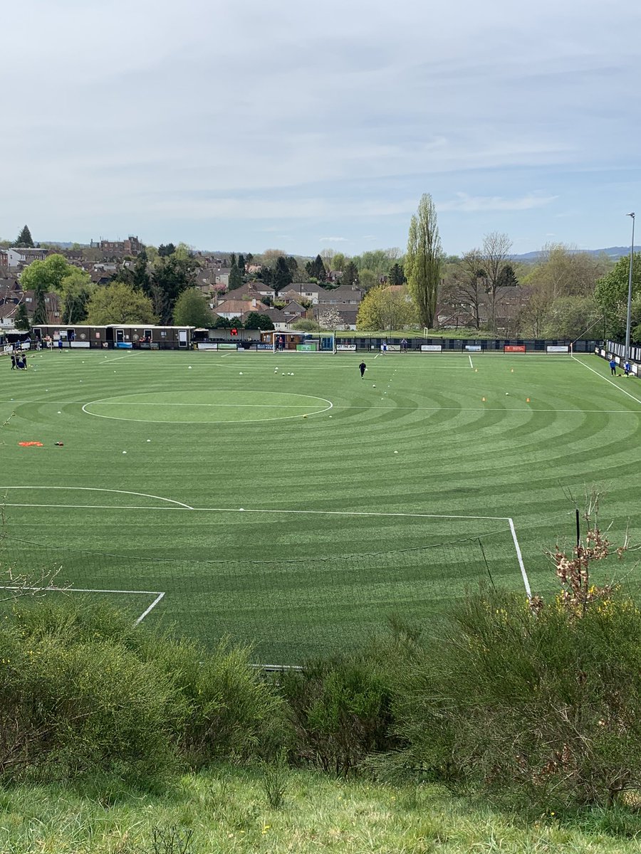 Just look at this amazing ground M from the top of the bank. To top it of a 4-0 win over Sittingbourne.