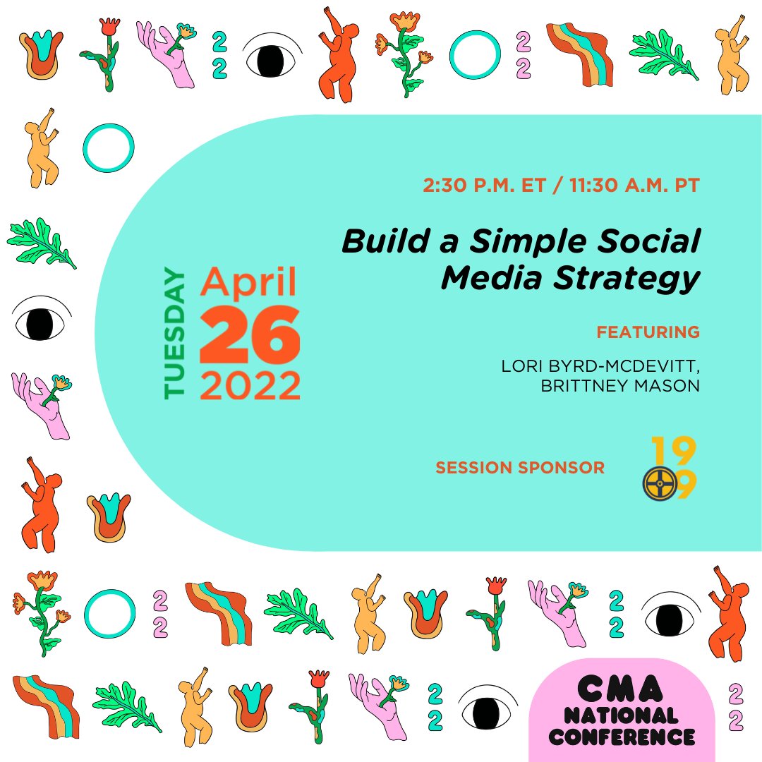 Does digital marketing overwhelm you, especially when it's complicated by current events and daily museum needs? @1909digital is here to guide you through building a simple social media strategy in this virtual hands-on session.

Register today! bit.ly/3E4QiFf
#CMAMC2022
