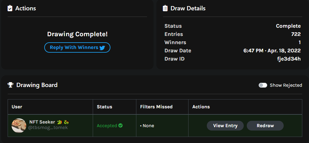 NodeMine Giveaway!

Mining farm NFTs on AVAX.

Prize: 
- Platinum NFT

Entry:
- Follow me + @NodeMin...