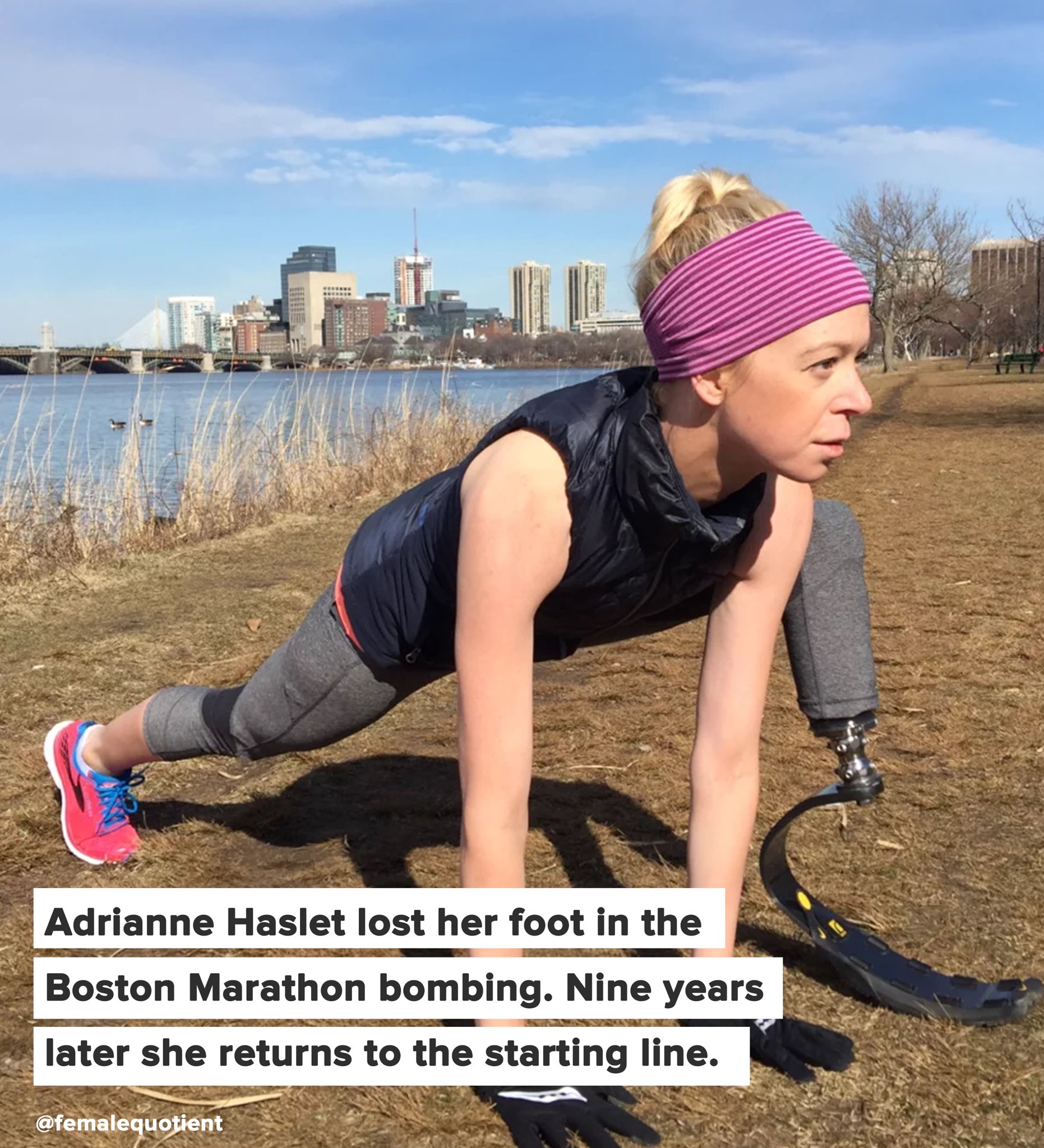 The Female Quotient on Twitter "Adrienne Haslet, Boston Marathon