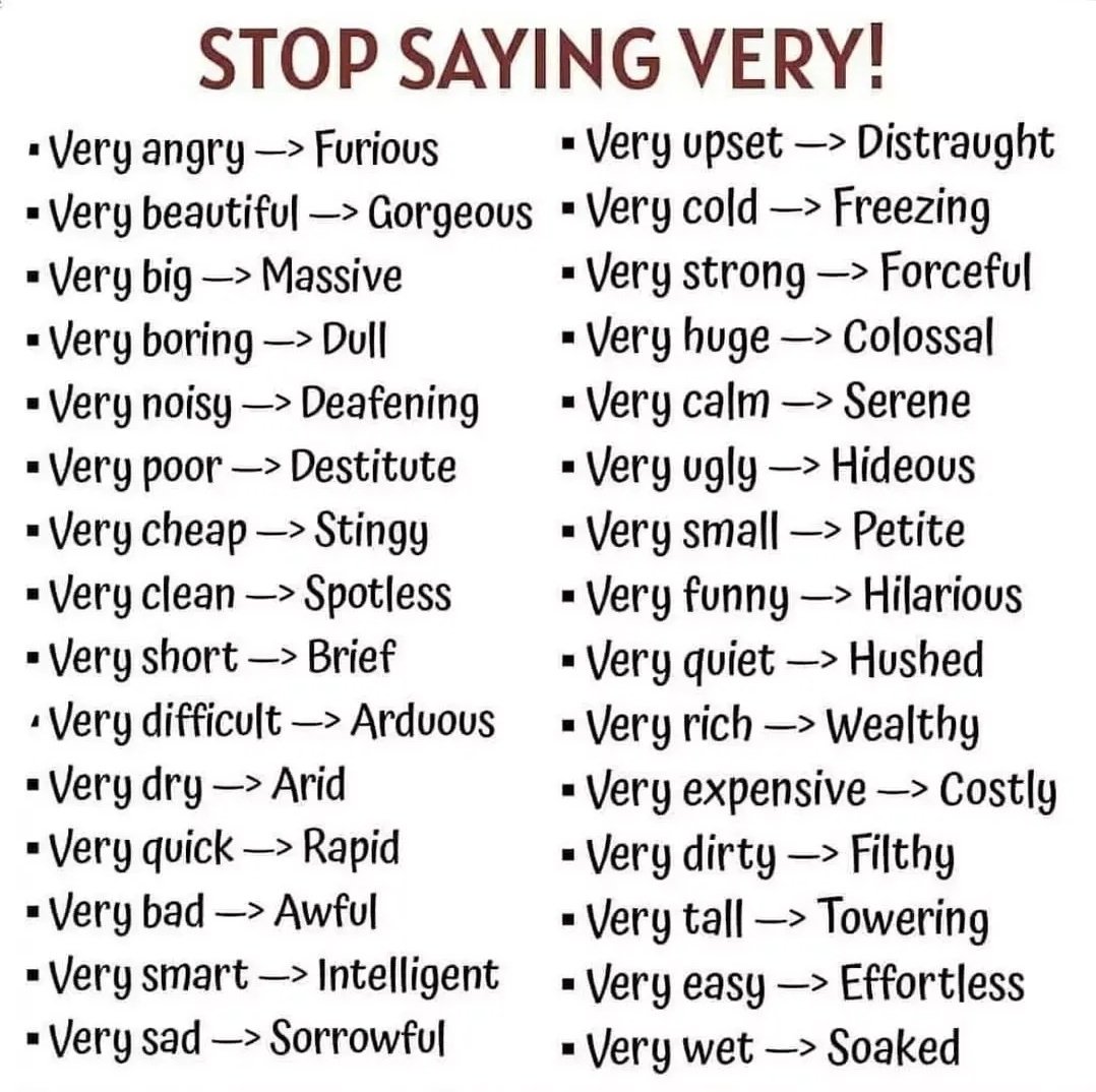 esahub_ng's tweet photo. Improve your vocabulary!

Which of the words do like most?

#englishlearningonline #englishbulldog #englishteacher #englishtips #englishvocabulary #englishtips #esahub #moe https://t.co/ii1Svyh2td