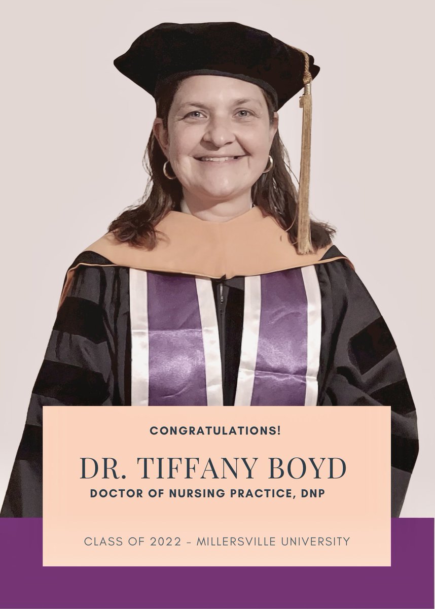 CVSDnews's tweet photo. Please help us sent a huge #CVshoutout to @CVMonroeEagles School Nurse, Dr. Tiffany Boyd, who today earned her Doctor of Nursing Practice from Millersville University. We are so very #CVproud of Dr. Boyd. https://t.co/7yn9Thq8qX