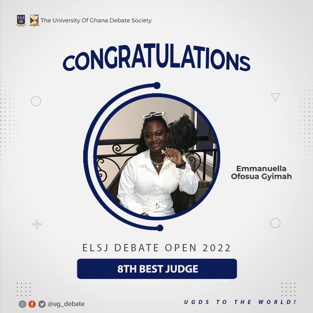 ug_debate's tweet photo. To our ever-impressive judges;@priscillaowusu_ @ErasmusAgbo @Officialmaak @emmanuellagyimah congrats! https://t.co/JVZTIiZtjf