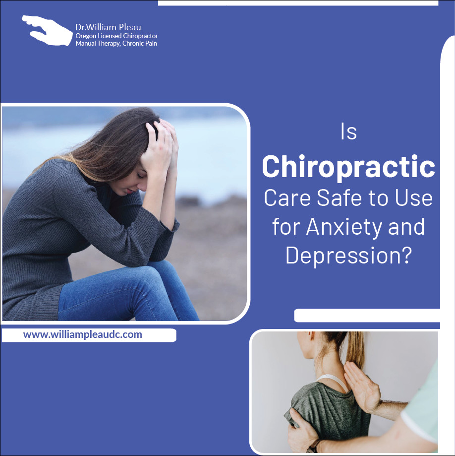 williampleaudc's tweet image. This form of holistic medicine is very safe to use for anxiety and depression. Chiropractors are trained in non-invasive therapies that can help not only reduce pain, but improve your mood and make you more energetic.