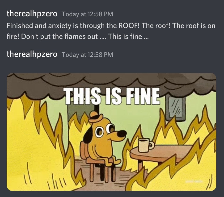 therealhpzero's tweet photo. Friends: How was your exam?

Me: https://t.co/Isd1Kg9pEO