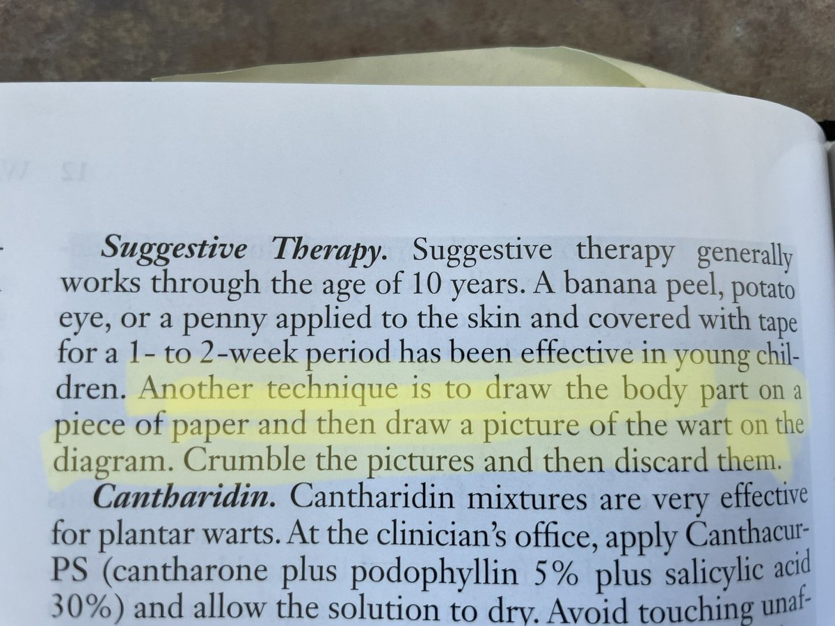 Ben Ihms, DO (@benihms) on Twitter photo Doing some light dermatology reading this morning in my Habif book and came across this gem for treating warts 😂😂😂 Does anyone do this in practice??? If so, what is your success rate? #MedTwitter #dermtwitter #familymed <a href="/MVMCFamilyMed/">Mountain Vista Family Medicine</a> Doing some light dermatology reading this morning in my Habif book and came across this gem for treating warts 😂😂😂 Does anyone do this in practice??? If so, what is your success rate? #MedTwitter #dermtwitter #familymed <a href="/MVMCFamilyMed/">Mountain Vista Family Medicine</a>