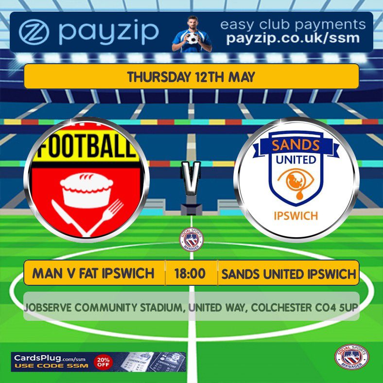 SUFCIpswich's tweet photo. Excited for our next fixture! Thanks to @manvfat Ipswich for organising and supporting us. We will be playing at the home of @ColU_Official.
Tickets are £2 each with all proceeds and donations going to @SandsUK. Tickets can be purchased at https://t.co/cbRtGdyADy #babyloss #itfc https://t.co/4nBHX4WdFN