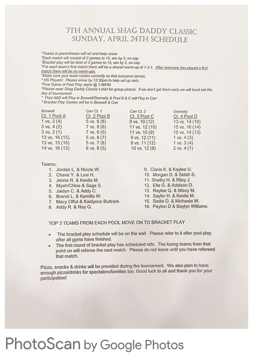 LadyJacketVball's tweet photo. 🏐Shag Daddy Tournament 2022!!
All volleyball girls need to be at LHS at 12:30pm to set-up nets.  We have 32 Duo’s paired into 16 teams.
It’s going to be a great day! Can’t wait! @wchristianleb https://t.co/E5AY7uvaqa