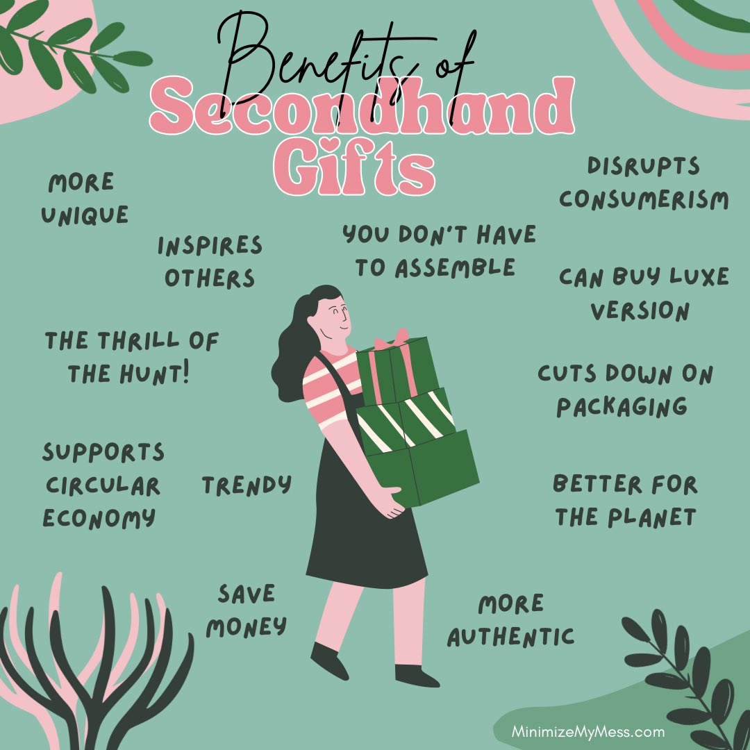 MinimizeMyMess's tweet photo. I love secondhand gifts, how about you? #secondhandfirst https://t.co/VjWI8tQGJL