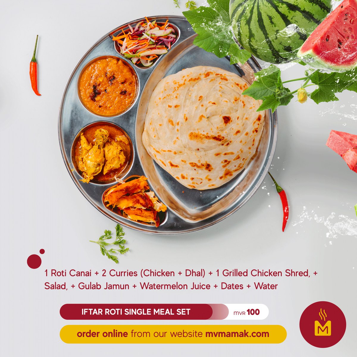 kalori roti melon Cameron Knox