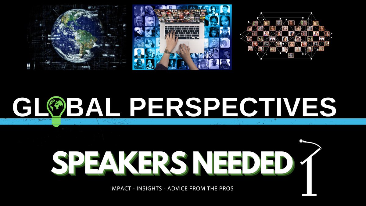 We are looking for guest speakers for a brief virtual conversation this spring 2022 about Global Perspective. If you are interested in being a guest speaker, please fill out the survey below.

Survey Link: forms.gle/qMCgvUfzVhXBqW…