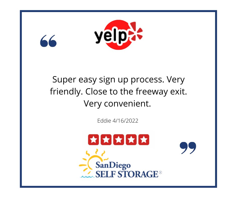 Just a few reasons why you should vote for San Diego Self Storage as "Best Self Storage Facility" in the San Diego Union-Tribune Reader's Poll! Click this link to vote now. uniontrib.secondstreetapp.com/2022-SD-Best-S…