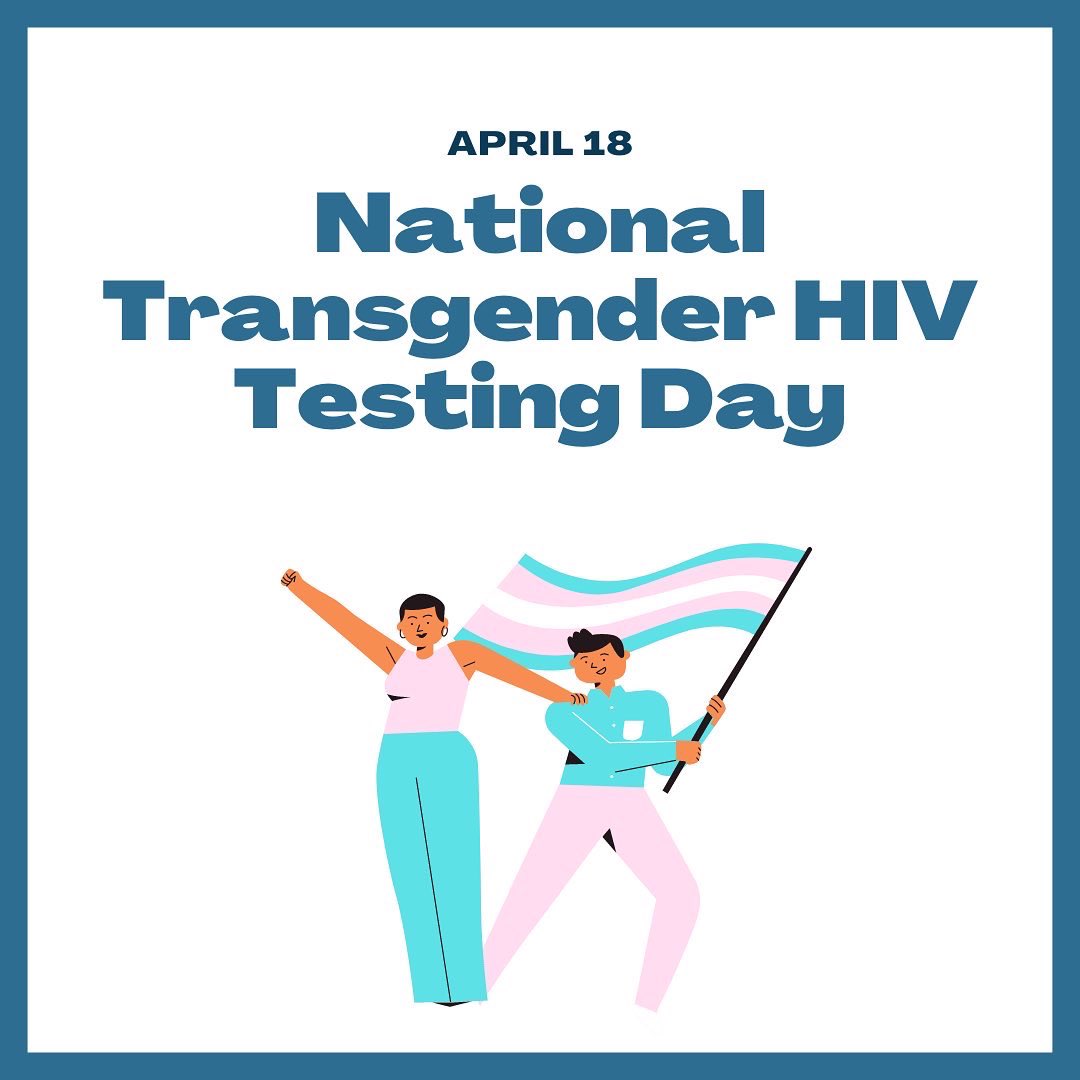 edgelab_NU's tweet photo. Happy National Transgender HIV Testing Day! Let’s celebrate today by learning some important facts about transgender awareness and their impact with HIV.
#TransHIV #transgenderawareness #transgenderHIVtesting #HIVawareness https://t.co/ssFURUULvF