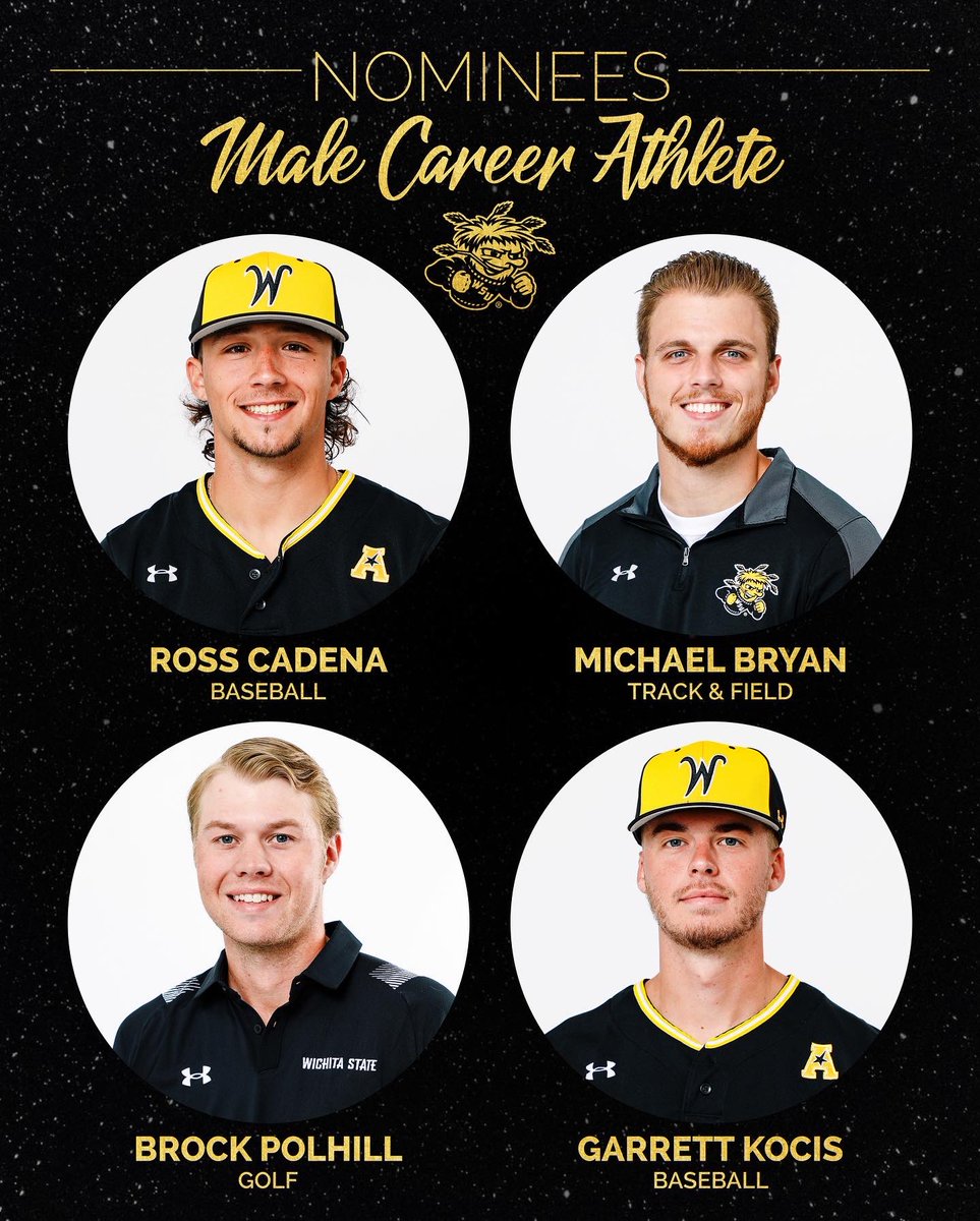 GoShockersSAAC's tweet photo. Career Athlete Nominees
.
.
#GCA22 #GoldCarpetAwards22 https://t.co/5j8t5PJfkg