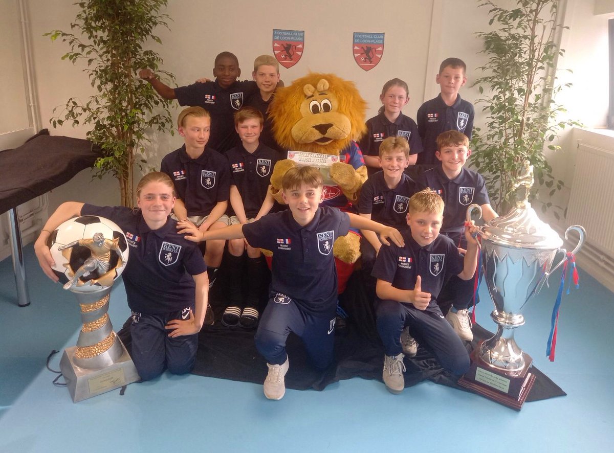 kentschools_fa's tweet image. Congratulations to the @kentschools_fa U11 players and management team on their success in the International Tournament in Loon Plage, France 🇫🇷 today.