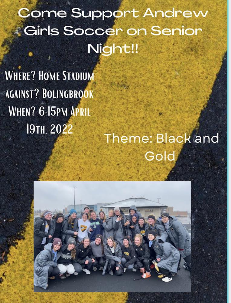 Come support <a href="/Andrew_Soccer/">T-Bolts Soccer</a> tomorrow to celebrate Senior Night! #BringBackTheThunder