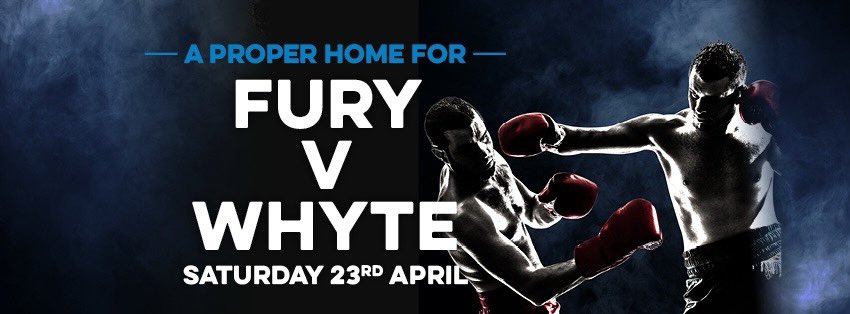 This Saturday: Fury vs Whyte. Watch the British Blockbuster live with us 🥊 

We're expecting to be busy! Book your seat here 👉 bit.ly/watch-fury-vs-…

#furywhyte #furyvswhyte