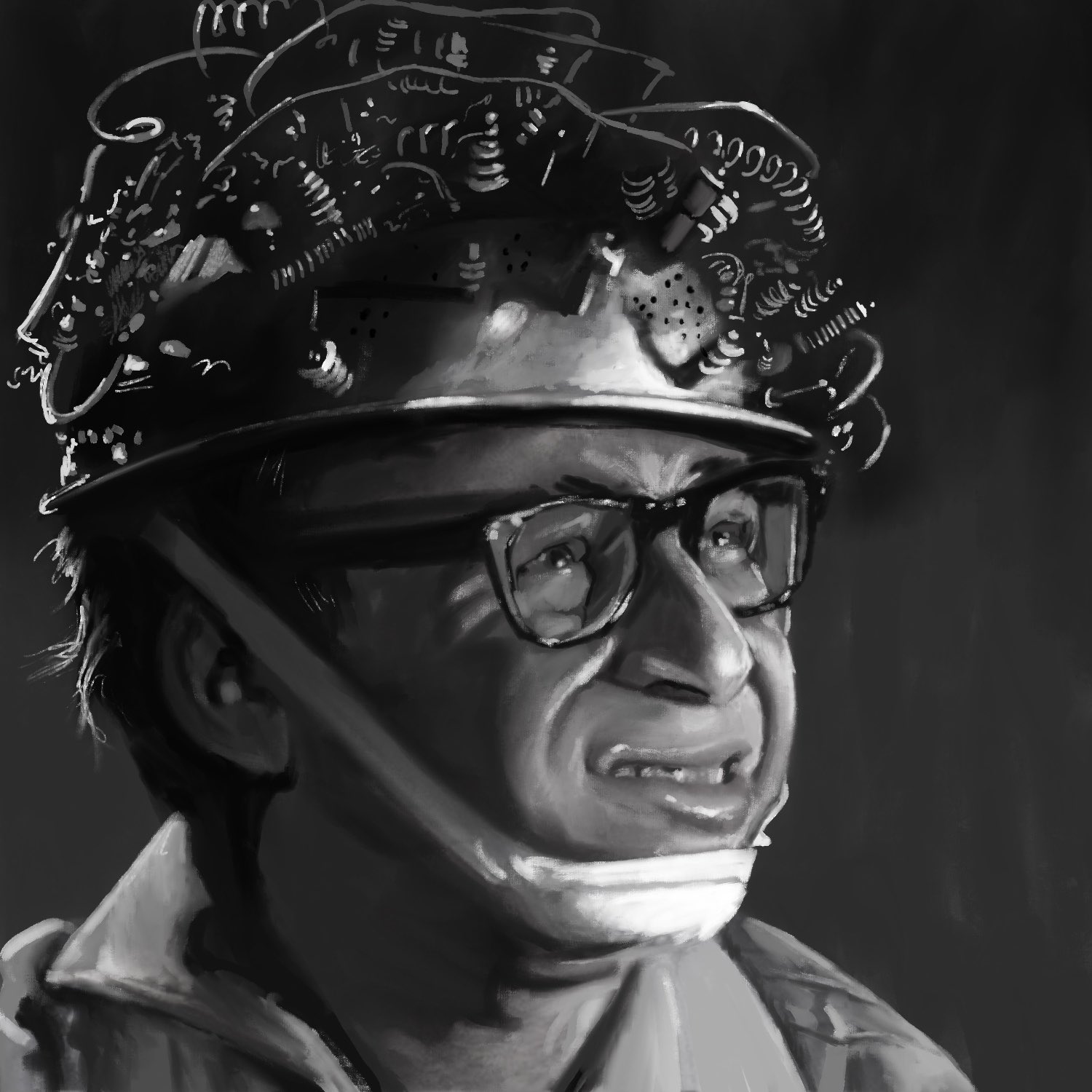 Happy 69th to Birthday Rick Moranis!  Ok. Who brought the dog? 1hr 30 speed paint 