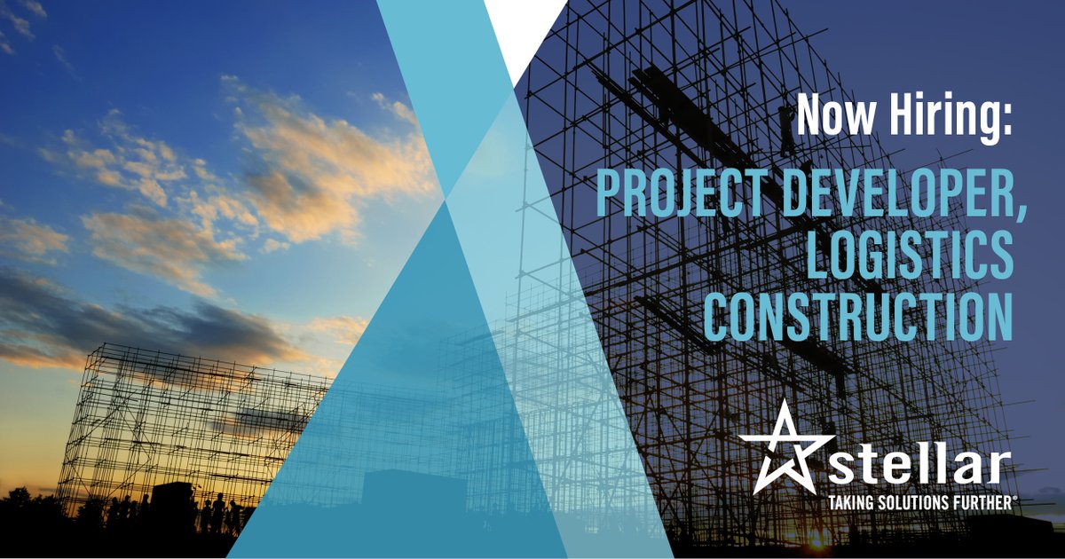 StellarGroupInc's tweet image. Stellar is seeking a #Construction #ProjectDeveloper to join our team. This individual will be responsible for projects within our Logistics group, including ambient and refrigerated distribution centers and fulfillment centers. Learn more: bit.ly/3Eni4Ne
#Hiring