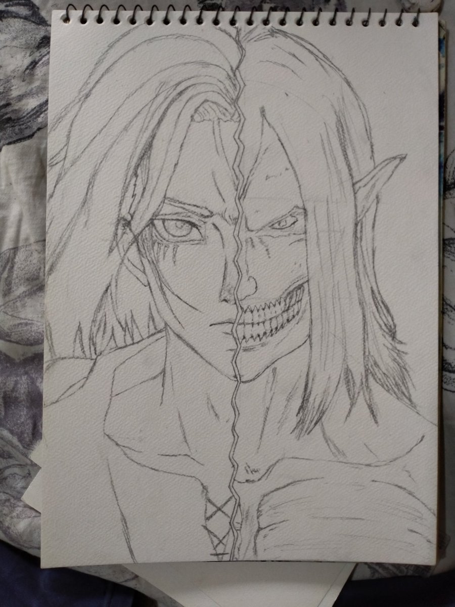 Eren X Attack titan ! 
3+ hours artwork --
#ErenJaeger #eremika #AttackOnTitan #aot #anime #ShingekiNoKyojin #snk #eren #titan