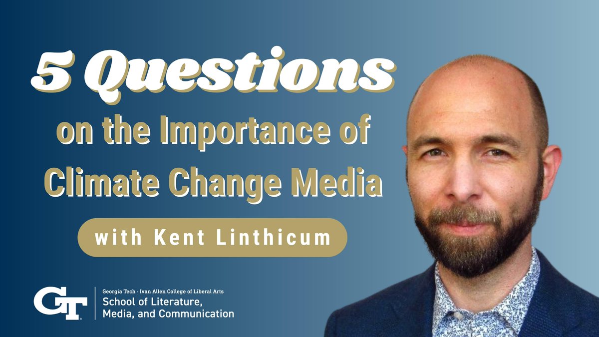 Hear from environmental humanist and ACLS Fellow @Kent_Linthicum on why we need climate change media  (i.e.📚🎥📺🎙️🎮) to fight #climatechange. Linthicum shares the importance of these media and his personal recommendations for #EarthDay2022🌍🌳♻️: b.gatech.edu/3voO0wF