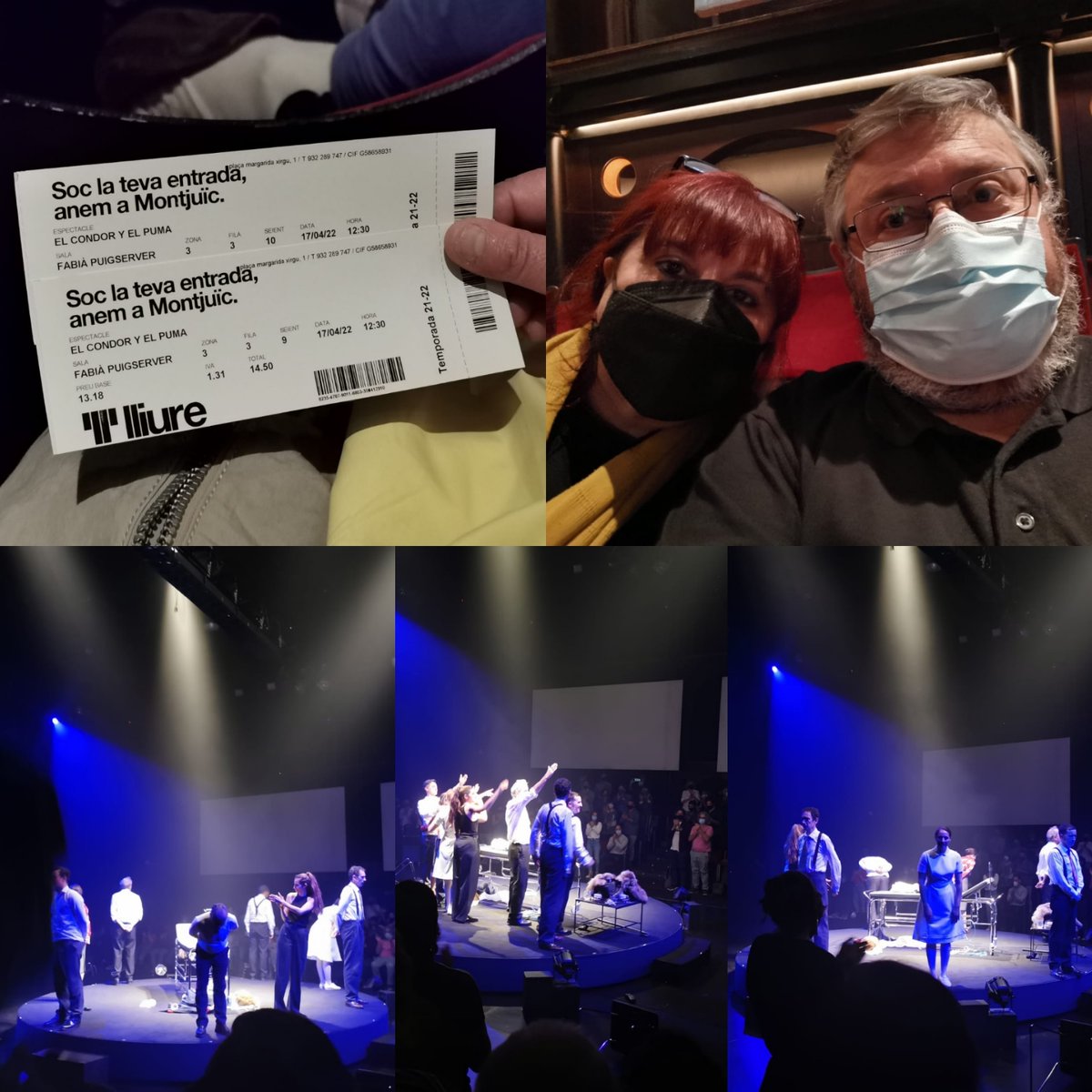 NeusMnico's tweet photo. Shock 1 "El Cóndor y el Puma" 

#Shock1: #elcóndoryelpuma
BRUTAL!
@teatrelliure 👏👏👏👏👏 https://t.co/NxN1eJ8Ia0