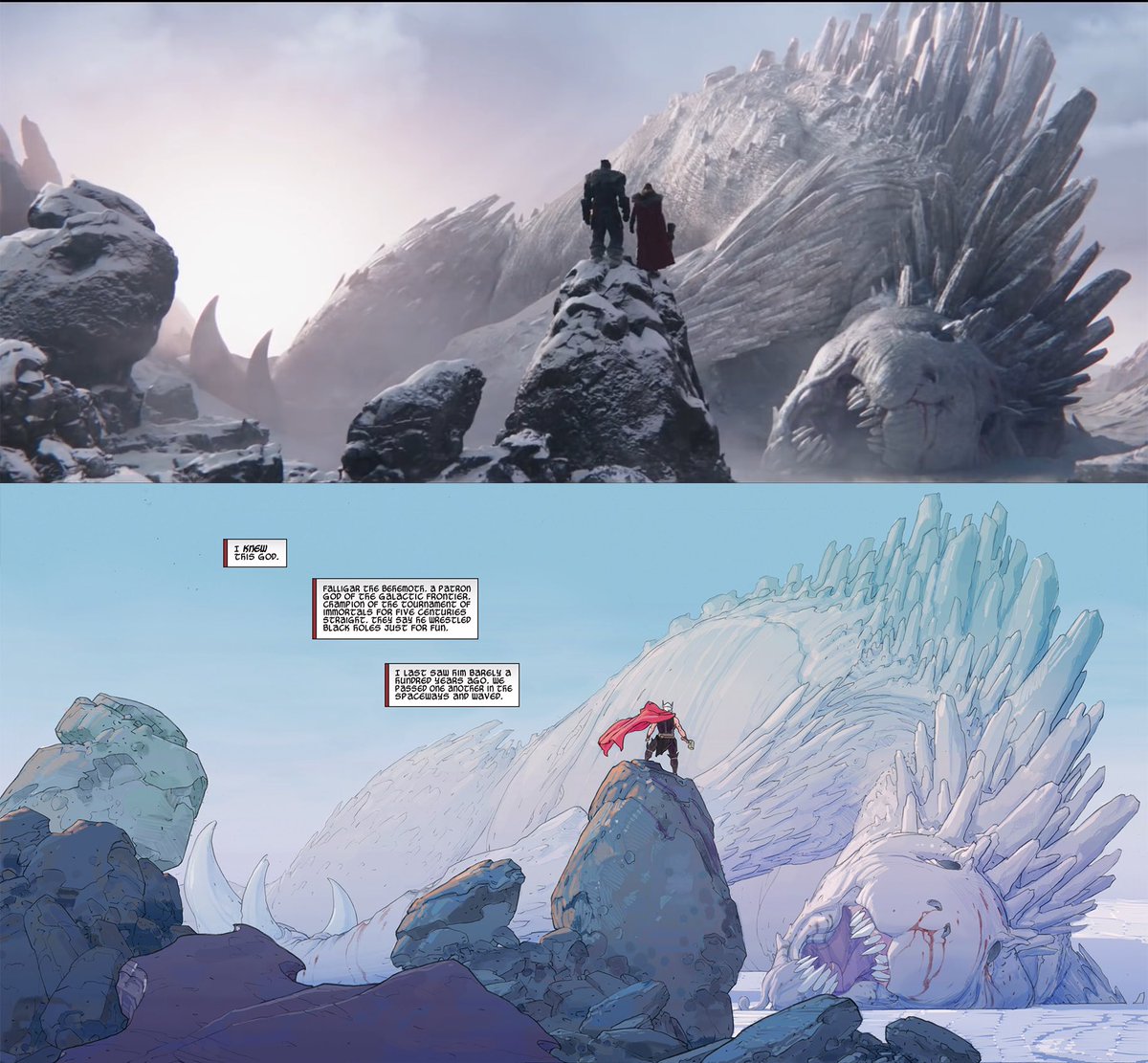 You know when they say “wow that was just like the comics” …

👏🏽👏🏽👏🏽 #ThorLoveAndThunder