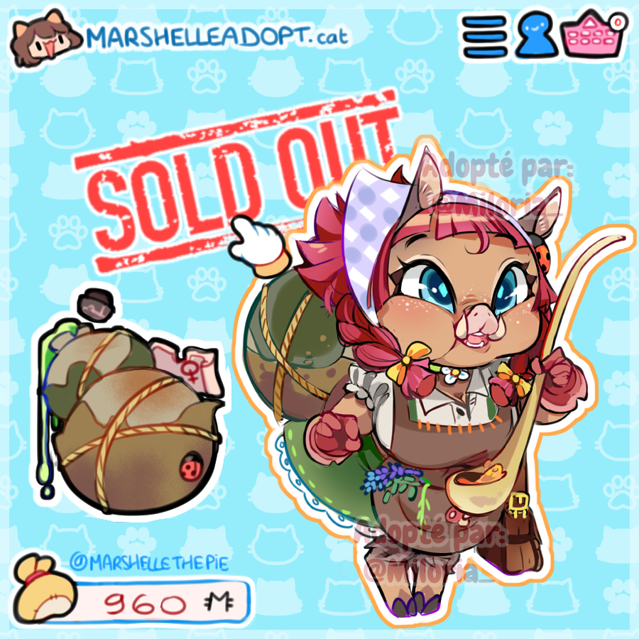 MarshelleThePie's tweet image. #EGGADOPT n°A a été vendu ! Bravo à @ Miloria_ pour l&apos;acquisition de la Laie trop mimi, elle a l&apos;air de fabriquer de supers remèdes ? 🌿🐷🌰