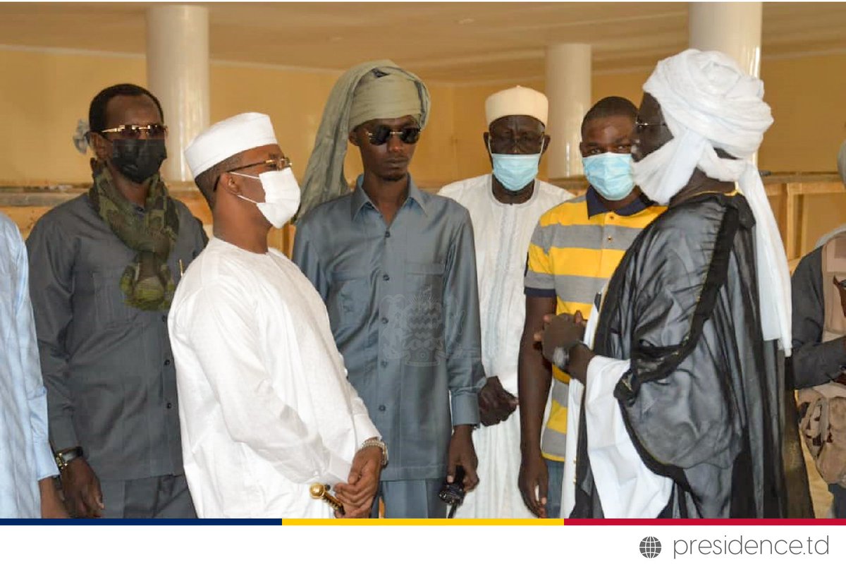 presidencetd's tweet photo. Le Président de la République, Général MAHAMAT IDRISS DEBY ITNO, en marge de son séjour privé à Amdjarass a visité un chantier de construction d'une mosquée de la ville.
#EnnediEst https://t.co/6ddlGfi6G7