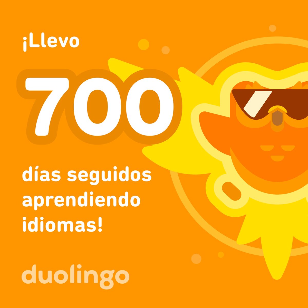 Becalcano7's tweet photo. ¡Tengo una racha de 700 días aprendiendo inglés en Duolingo! ¿Quieres acompañarme? https://t.co/WK6uVRBp87 https://t.co/RDwEeeFsAt