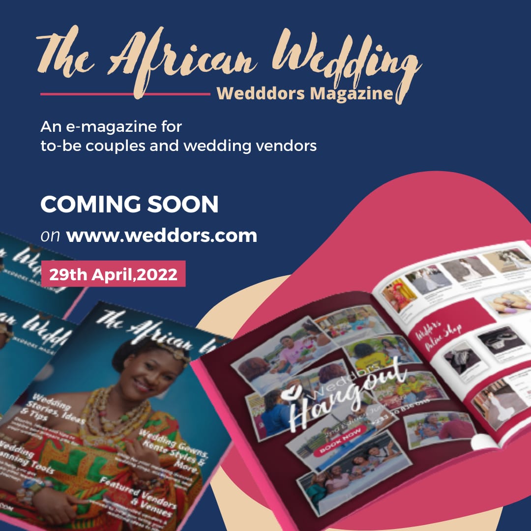 weddors's tweet photo. The Weddors e-magazine comes out on 29th April 🔥 🔥 🔥 on https://t.co/drPbKlPlUk.

Look out for interesting stories, featured vendors and upcoming events.

The digital version is FREE to download, however you can order for a hard copy at a fee.

Save the date, *29th April 2022* https://t.co/ngeIdbFtCQ