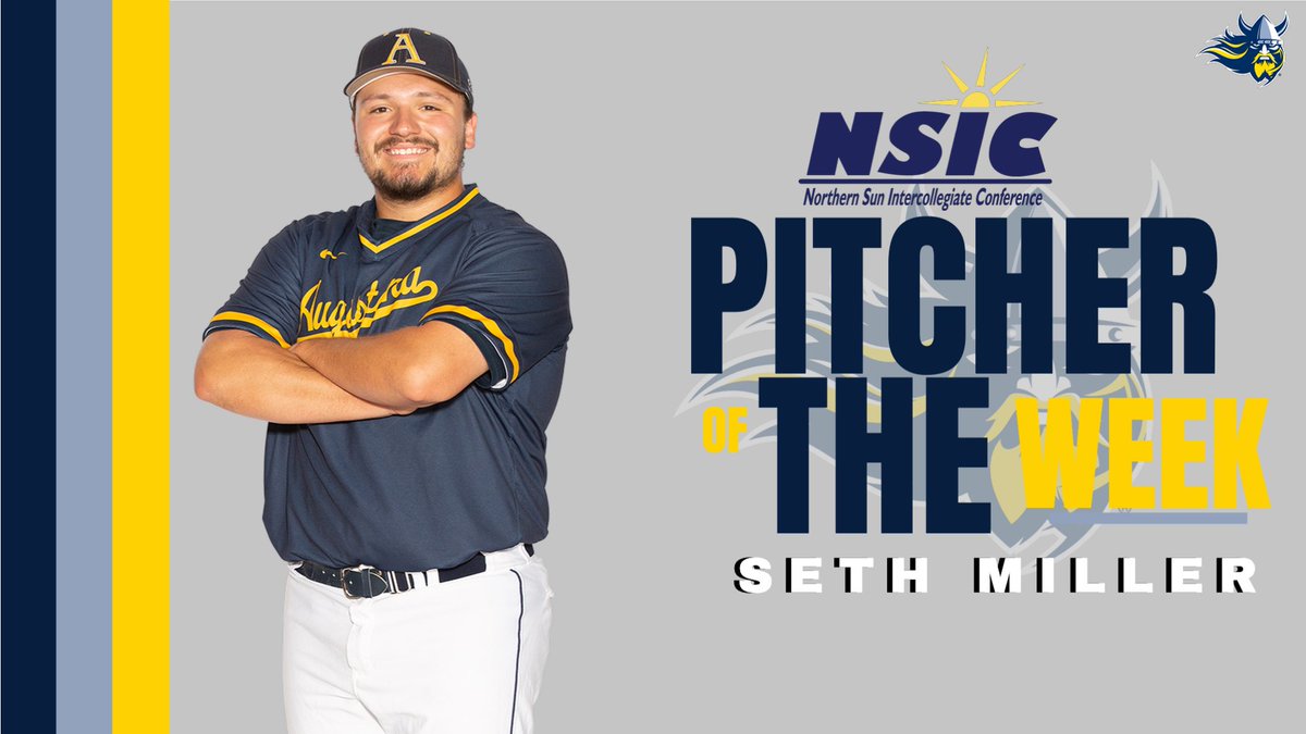 AugieBaseball's tweet photo. Don't call it a comeback, but @SethMiller2882 is now 6-2 on the year and the NSIC Pitcher of the Week ⚔️

Full Story ➡️ https://t.co/2bYqK6MNta

#BuildingChampions https://t.co/8TOuTCvfm7