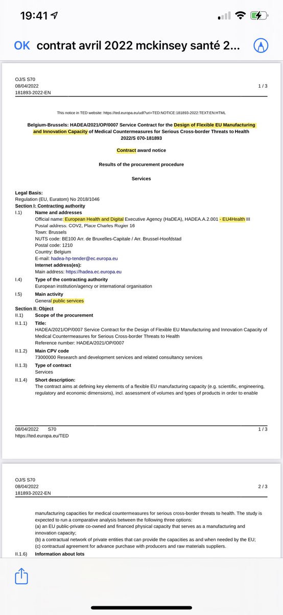 v_joron's tweet photo. #McKinsey vient de décrocher (avril 2022) un contrat pour la gestion du #Covid de 2,7 millions d’euros par la commission européenne https://t.co/KI3kQStb7l