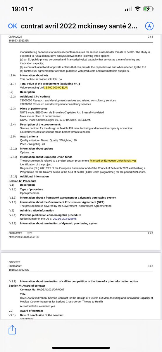 v_joron's tweet photo. #McKinsey vient de décrocher (avril 2022) un contrat pour la gestion du #Covid de 2,7 millions d’euros par la commission européenne https://t.co/KI3kQStb7l